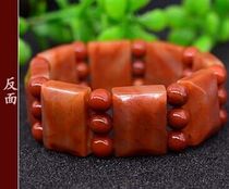 Guilin Chicken Blood Jade Exquisite Natural Jade Lang Material Mens Bracelet Square Card: 23*18*9mm