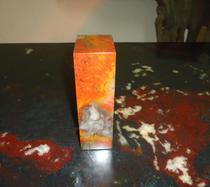 Guilin Longsheng natural jade Guilin chicken blood jade seal seal 650g