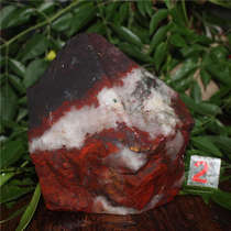 Guilin Longsheng natural jade Guilin chicken blood jade hand toy pieces black and red ornaments and carved pieces chicken blood stone