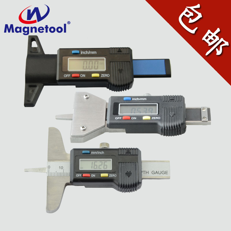 0-25-30mm Wang Jue electronic digital tire pattern depth gauge Tire pattern vernier caliper detection measuring tool