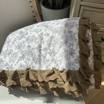 Fa-style retro floral full cotton side summer cool quilted by machine washable soy fiber air conditioning by double 2m thin