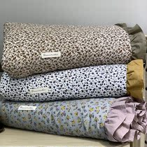 Retro floral flower pure cotton small crummy double layer yarn summer cool by princess windy air conditioning by full cotton side summer by machine washable