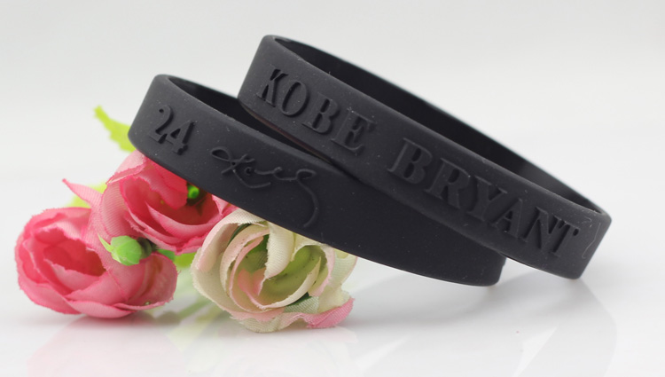 NBA Kobe Chữ ký James 23th Vòng tay nam và nữ Silicone Thể thao Bóng rổ Dây đeo cổ tay Người hâm mộ Sweat Belt Bracelet Từ 	lưới xích bóng rổ