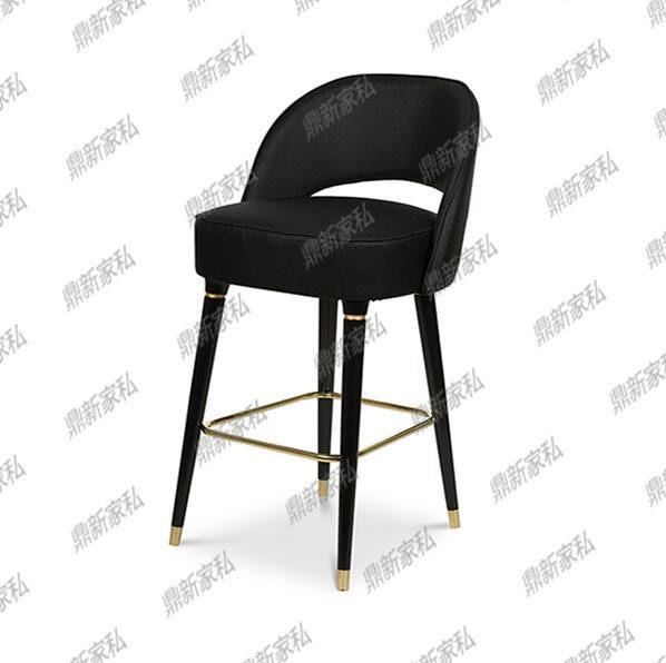 American-style solid wood bar chair retro creative high stool modern minimalist fashion bar chair bar chair front bar chair