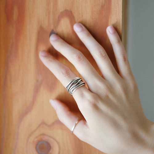 Bague mixte CHICLIFE en Argenterie - Ref 3089557 Image 1