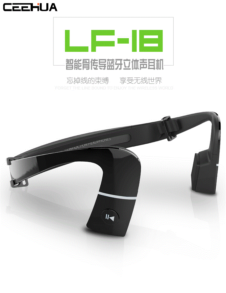 Skinny earphones head-mounted music call NFC stereo ear-mounted bone conduction wireless Bluetooth sports earphones