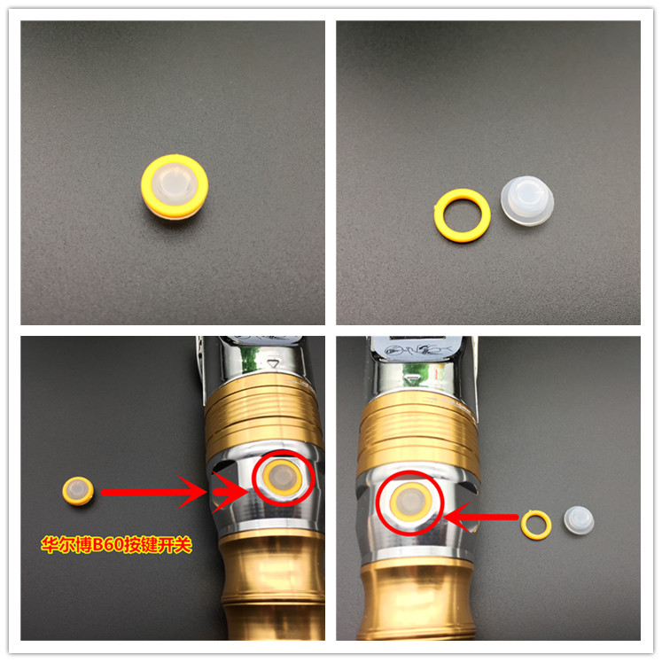 Huaerbo B60 original switch button charger head battery professional electric push clipper hair clipper power train