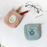 Милый маленький кошелек, портативная небольшая сумка, свежие монеты, система хранения, в корейском стиле, в цветочек