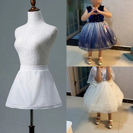 New child girl's wedding dress shorts a lap skirt brace with a bone maid ballet daily skirt brace