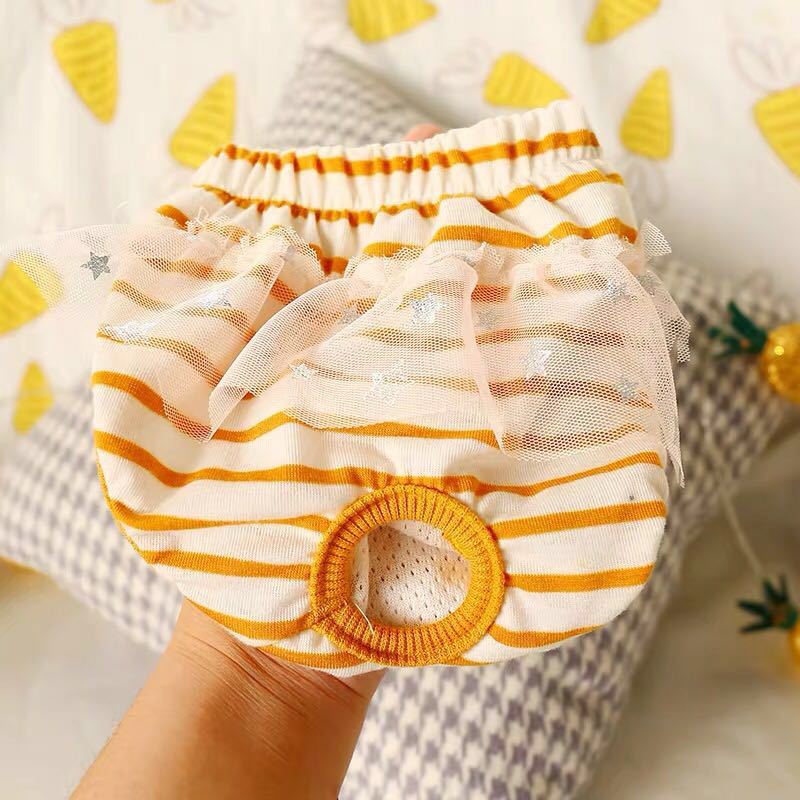 Teddy Cotton Female Safety Menstrual Anti Harassment Puppy Underwear for Pet Dog Bitch