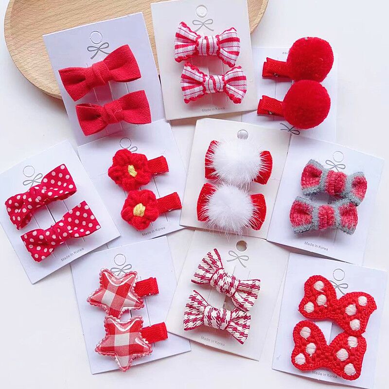 New pet hairpin New Year's Christmas Puppy dog headwear teddy Yoke summer hair clip Marzis puppy head flower