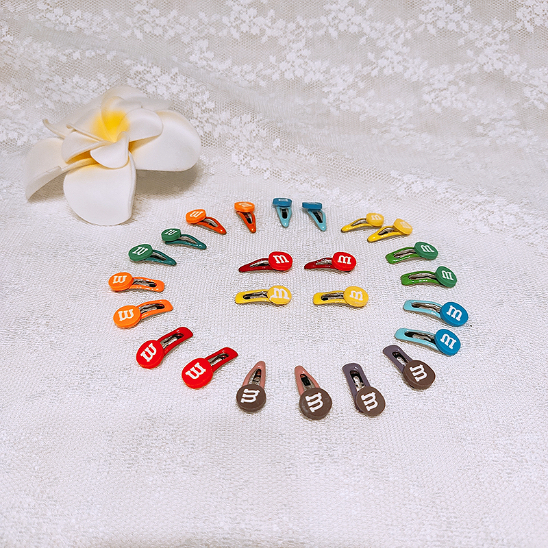 Pet BB Clip Dog Hair Clip 2cm Color M Bean Mini Clip Teddy York Shaved Hair Clip Floral Hair Accessory
