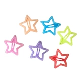 Новая голова питомца Собака BB красочные звездные квадратные элипсы для волос шоколадно -конфеты -карта щенка