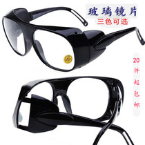 New electric welding glasses white transparent glass glasses Welder protective goggles Labor protection goggles whole batch