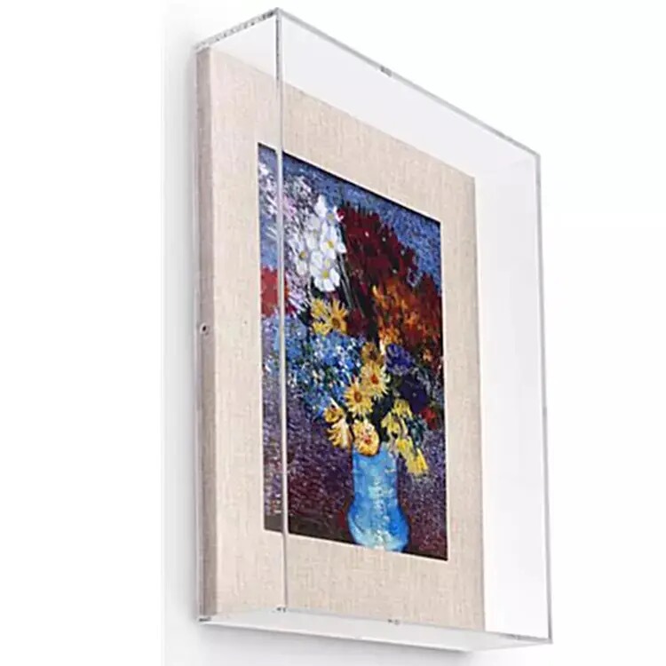 Acrylic Art Frame Transparent Shadow Box Frame Amazon ins Art Frame DIY Dried Flower Hollow Box
