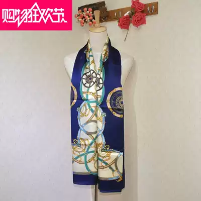 Suzhou specialty silk scarf Silk scarf Satin shawl female long version mulberry silk generous European and American fashion brand special offer