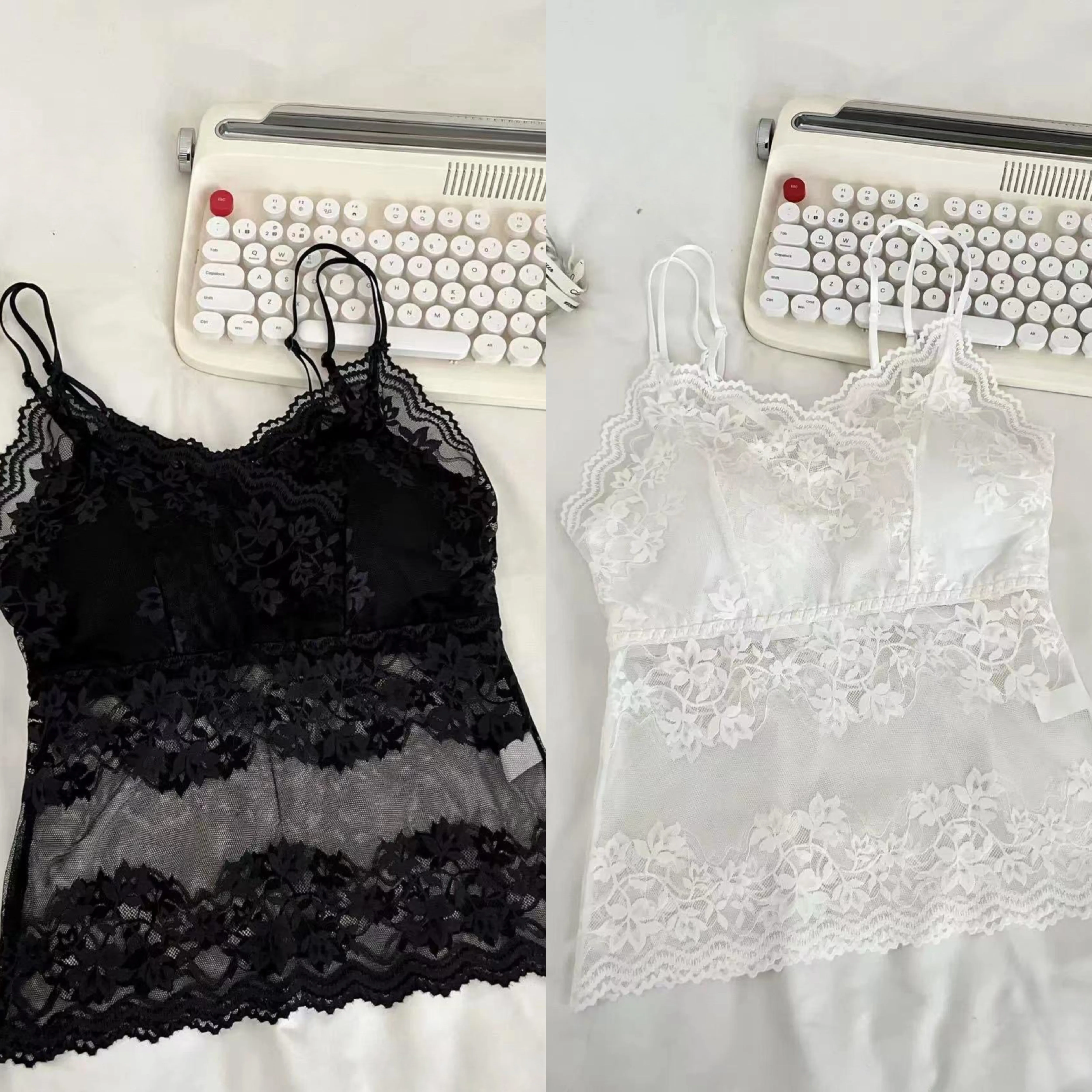 Летний гипюр топ на лямках, топ с чашечками, тонкая защитная underwear, бюстгальтер-топ, топ-бюстгальтер