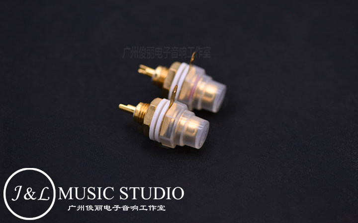 Original EIZZ EZ-101 gold-plated RCA seat built-in ground welding sheet separation