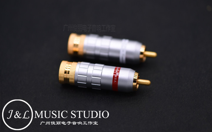 American original CMC 1016-WU gold-plated RCA signal lotus plug