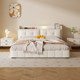 ຕຽງນອນຫນັງແບບສີຄີມ multifunctional ທີ່ທັນສະໄຫມງ່າຍດາຍ smart bed master bedroom double bed French drawer storage bed