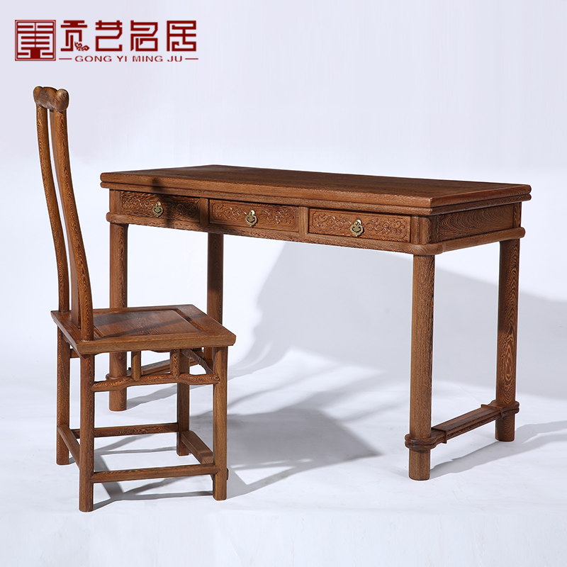 Mahogany furniture all wenge wood desk desk computer desk antique Chinese home study solid wood desk