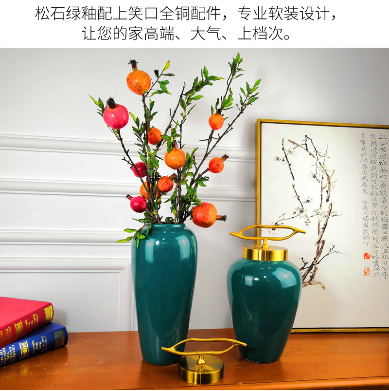 Jingdezhen European ceramic vase furnishing articles home sitting room TV ark, dried flowers, flower arrangement soft adornment porch decoration