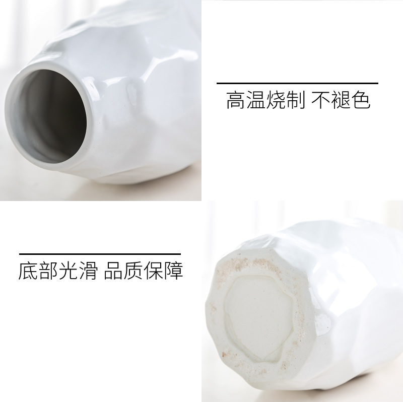 Jingdezhen ceramic vase furnishing articles Nordic dry flower flower arranging modern creative contracted sitting room table decoration decoration