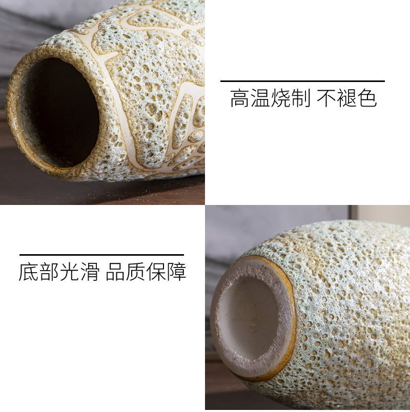 Jingdezhen ceramic vase modern northern dry flower arranging flowers sitting room coarse some ceramic jar of porcelain table decoration restoring ancient ways