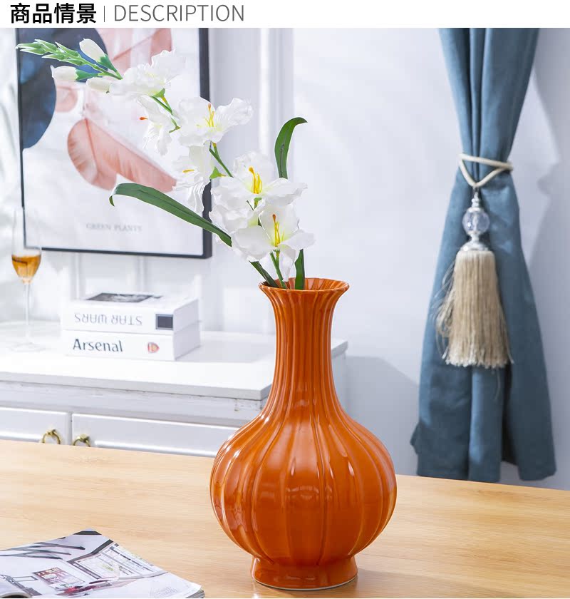 Jingdezhen ceramic vase furnishing articles furnishing articles vases, flower arranging dried flowers adornment table decoration flowers TV ark outfit