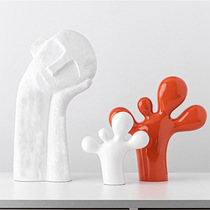 Pensive boy feet ornaments ceramic Nordic modern minimalist home model room wedding room light luxury home decorations