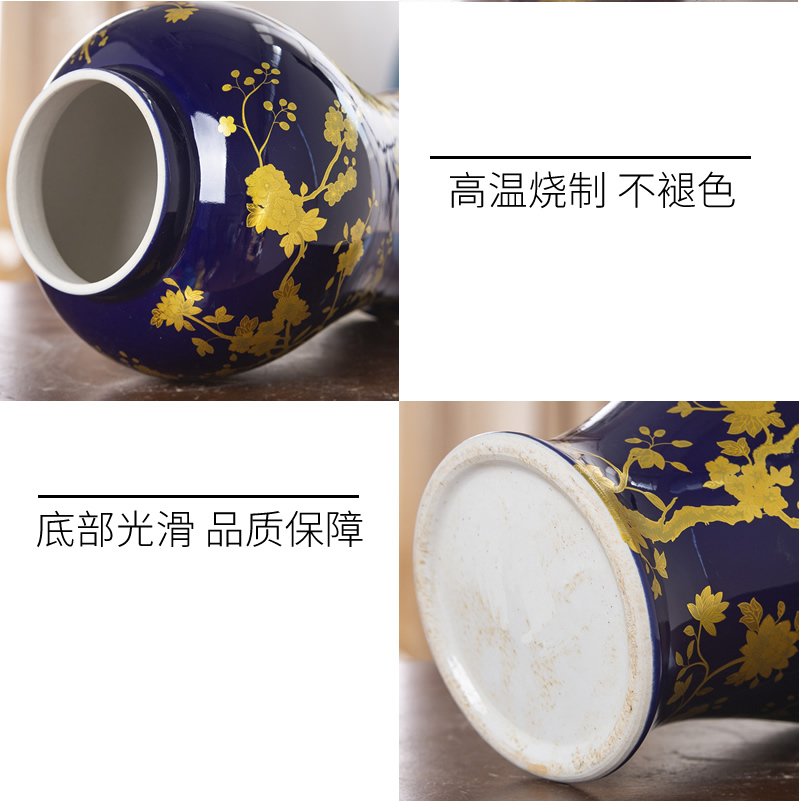 European ceramic vase furnishing articles sitting room flower POTS rich ancient frame American home wine household dry flower decoration