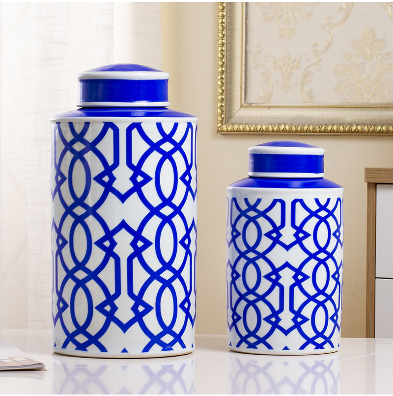 Ceramic vase furnishing articles storage tank sitting room flower arrangement between modern new classical example home wine ark, adornment ornament
