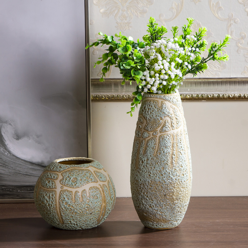 Jingdezhen ceramic vase modern northern dry flower arranging flowers sitting room coarse some ceramic jar of porcelain table decoration restoring ancient ways