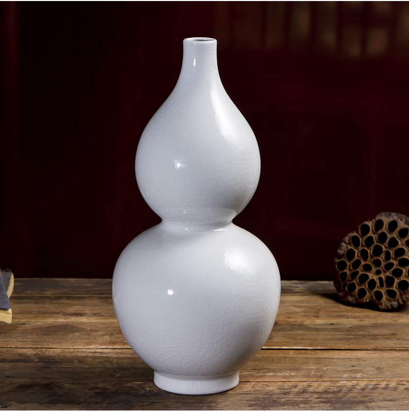 Jingdezhen ceramic vase furnishing articles white porcelain Chinese archaize sitting room ark, porcelain decorations arts and crafts