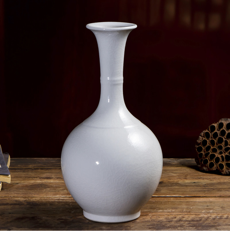 Jingdezhen ceramic vase furnishing articles white porcelain Chinese archaize sitting room ark, porcelain decorations arts and crafts