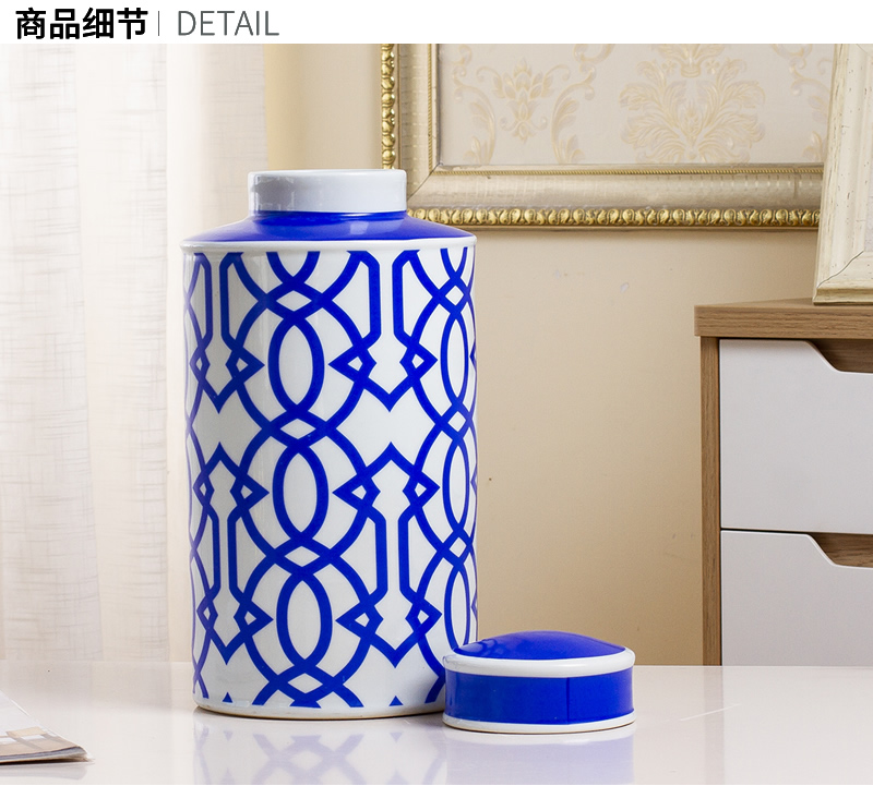 Ceramic vase furnishing articles storage tank sitting room flower arrangement between modern new classical example home wine ark, adornment ornament