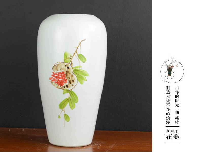 Jingdezhen ceramic vases, new Chinese style furnishing articles dried flowers flower arrangement I and contracted sitting room decoration home decoration