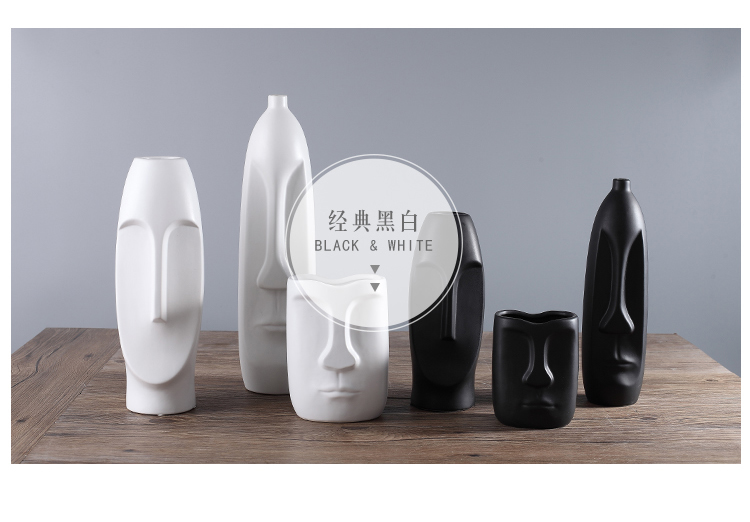 Jingdezhen ceramic vase sitting room is contracted Europe type is resided the abstract art of TV ark, furnishing articles of handicraft ornament
