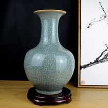 Jingdezhen ceramic retro Chinese glaze vase living room porch home decoration crafts ornaments
