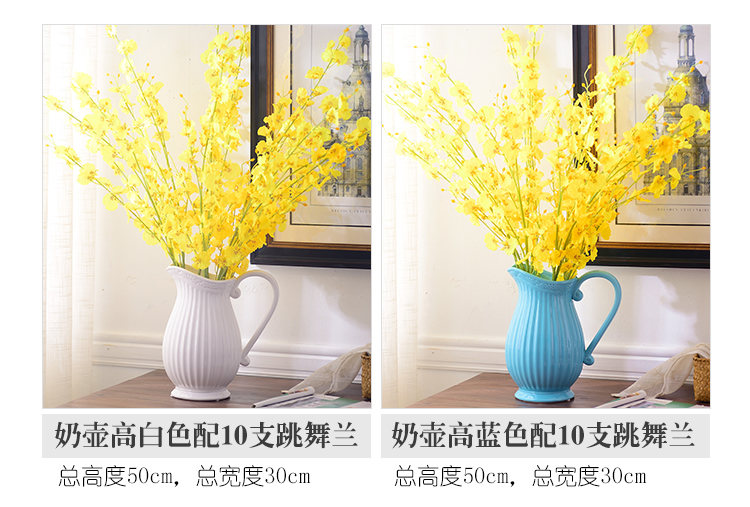 European I and contracted vase furnishing articles sitting room dry flower arranging flowers home decoration ceramic flowers money orchid suits for