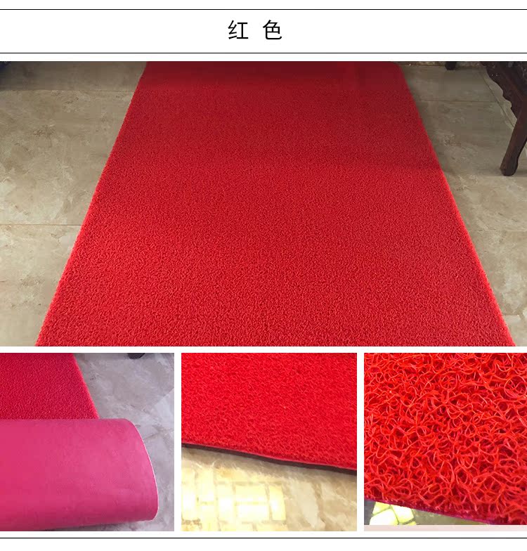 cửa lối vào nhựa thảm sàn thảm thảm thảm cửa cửa hàng thảm chùi chân cửa chà đất dây loop nhà PVC dày - Thảm sàn thảm nhựa rối