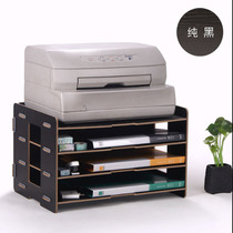 Creative diy wooden storage rack bookshelf desktop office multi-layer A4A3 file rack drawing data rack
