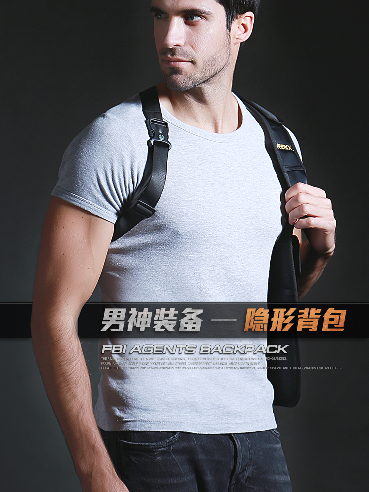 Invisible armpit satchel Tactical shoulder bag Waterproof close-fitting anti-theft wallet Mobile phone bag ipad tablet bag