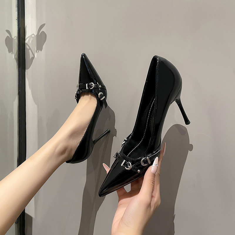 Beautiful and Elegant Black High-Heeled Shoes for Women, Stylish and Comfortable, 2026 New Summer French Pointed-Toe Stiletto Shoes Beautiful and Elegant Black High-Heeled Shoes for Women, Stylish and Comfortable, 2026 New Summer French Pointed-Toe Stiletto Shoes
