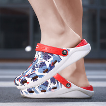 Summer Baotou Birds nest sandals mens outside wearing beach shoes lovers cool shoes Anti-slip soft bottom outdoor breathable dongle shoes