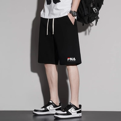 Official Flagship Store Pure Cotton Shorts Men's Summer New Sports Pants Loose Sports Casual Thin Five-Point Pants