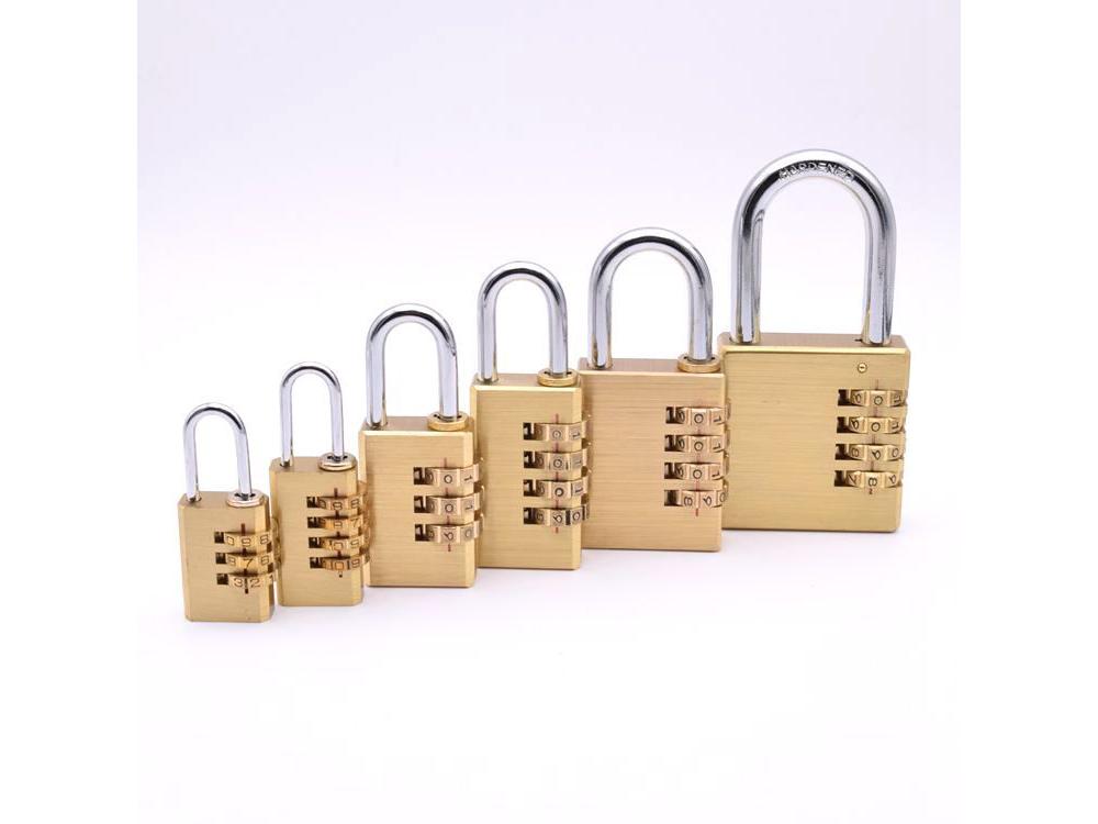 21mm quad-digit copper code lock small padlock suitcase with suitcase cabinet copper padlock
