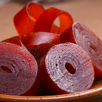 Snowhaimei Township Rolls Fruits Cortex Moutan 160 gr * 10 Bag Mesh Red Casual Little Snack Fruit Dried Preserved Fruit Hawthorn Roll Sheet Year Stock