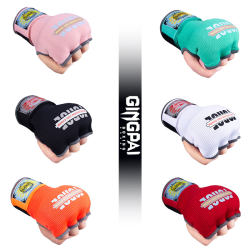Gel Half-Finger Gloves for Fighting, Boxing Gloves, Sanda, Muay Thai, for Men and Women, Quick Hand Wrapping, Bandage, Hand Protection Cloth