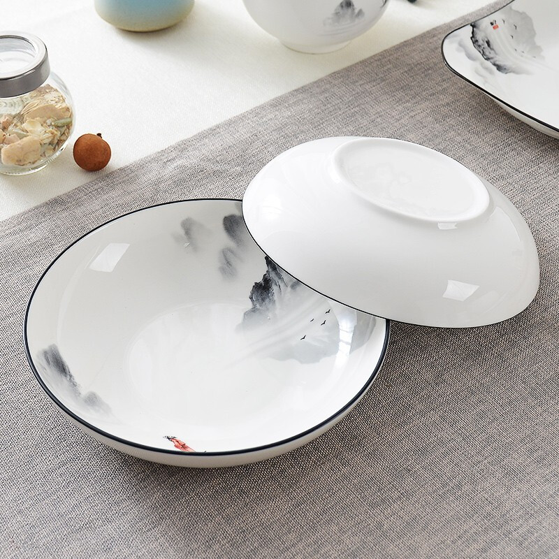 New Chinese style ceramic dishes suit household dishwasher - glazed in dinner suit creative meal dishes chopsticks combination